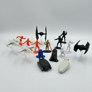 Lot of 20 Hasbro Star Wars Command Army Men Mini Figures Darth Vader Luke R2D2